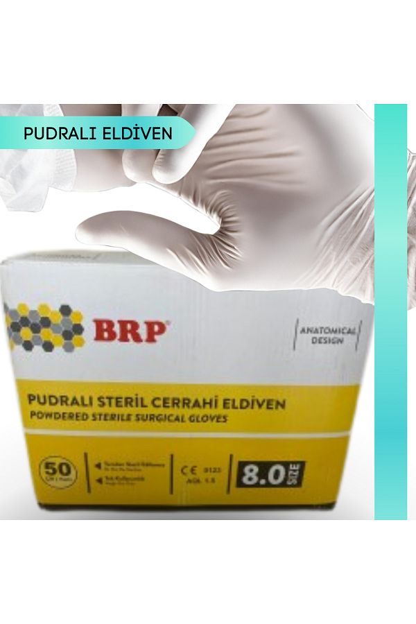 Brp Steril Eldiven Pudralı No:8 50 Li