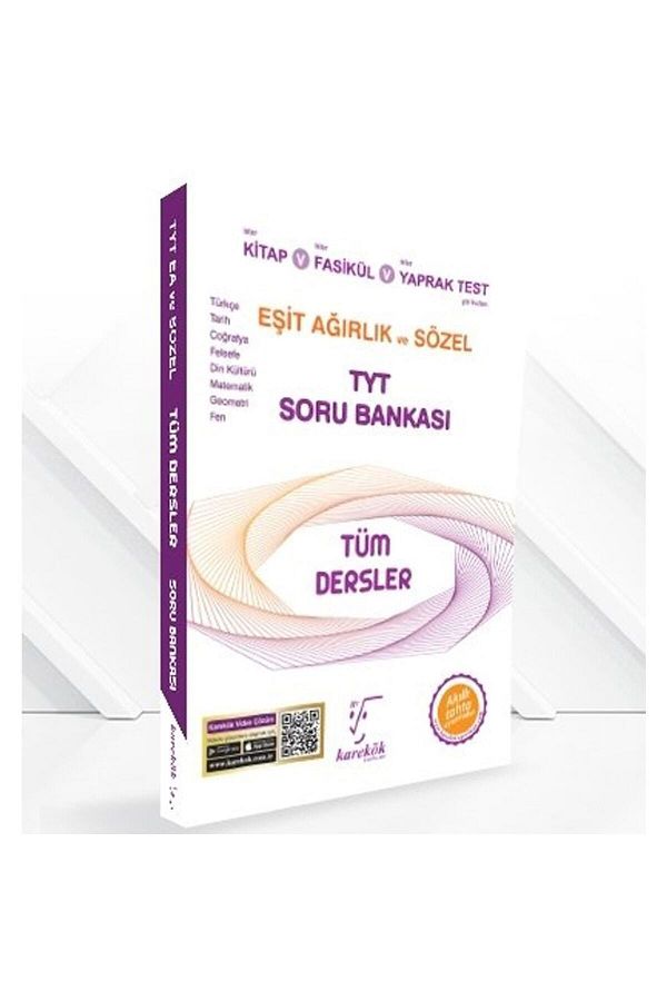 Tyt Tüm Dersler Eşit Ağırlık Ve Sözel Soru Bankası