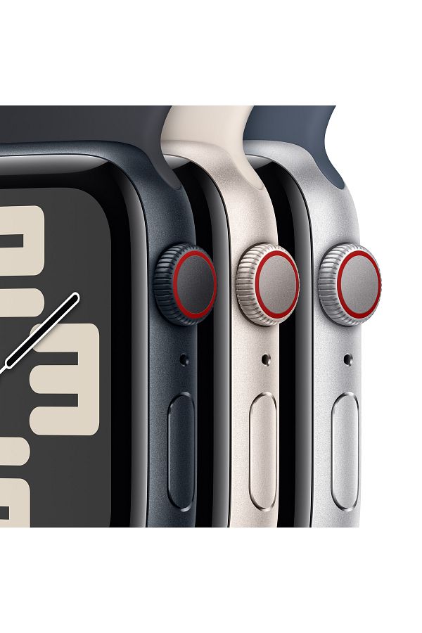 Apple Watch SE GPS + Cellular 40mm Yıldız Işığı Alüminyum Kasa ve Yıldız Işığı Spor Loop - Görsel 3