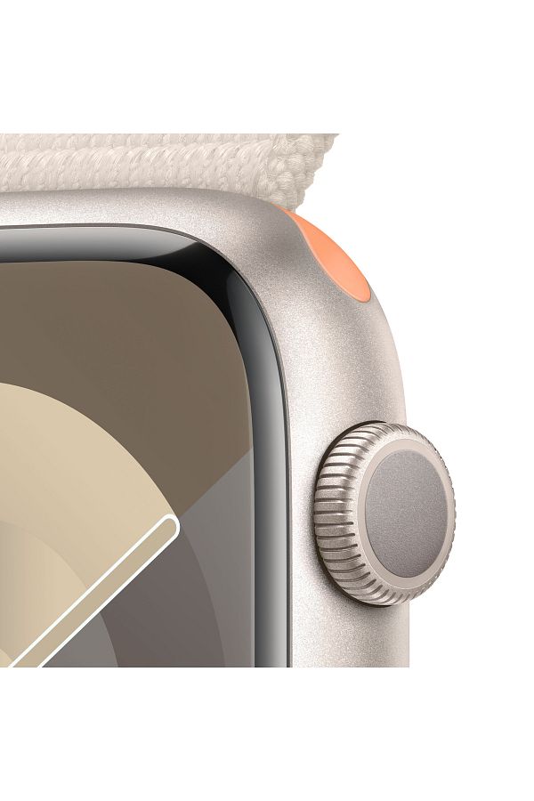 Apple Watch Series 9 GPS 45mm Yıldız Işığı Alüminyum Kasa ve Yıldız Işığı Spor Loop - Görsel 3