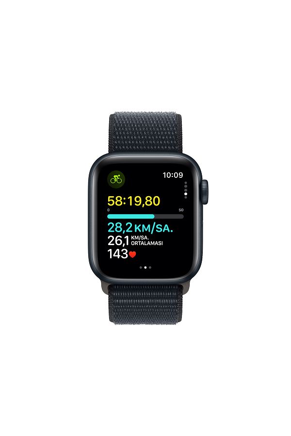 Apple Watch SE GPS + Cellular 40mm Gece Yarısı Alüminyum Kasa ve Gece Yarısı Spor Loop - Görsel 6