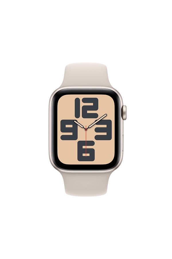 Apple Watch SE GPS + Cellular 44mm Yıldız Işığı Alüminyum Kasa ve Yıldız Işığı Spor Kordon - S/M - Görsel 2