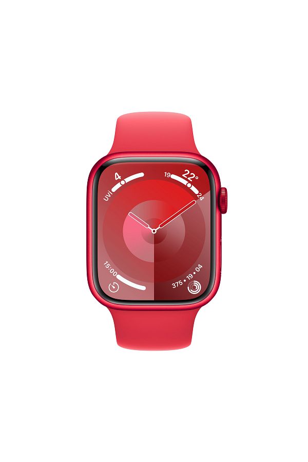 Apple Watch Series 9 GPS 45mm (PRODUCT)RED Alüminyum Kasa ve (PRODUCT)RED Spor Kordon - M/L - Görsel 2