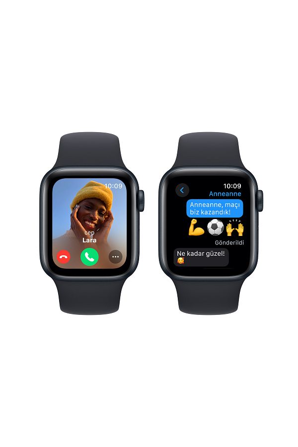 Apple Watch SE GPS 40mm Gece Yarısı Alüminyum Kasa ve Gece Yarısı Spor Kordon - S/M - Görsel 4