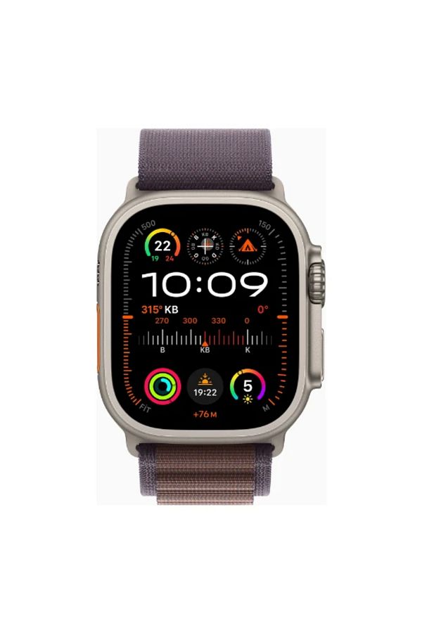Apple Watch Ultra 2 GPS + Cellular, 49mm Titanyum Kasa ve İndigo Alpine Loop - Orta Boy - Görsel 2