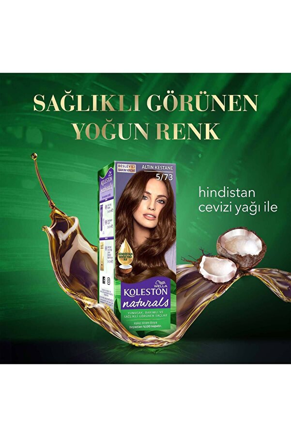 Koleston Naturals Saç Boyası 5/73 Altın Kestane_5