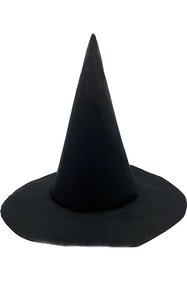 Halloween Siyah Cadı Şapkası Cadılar Bayramı Uzun Keçe Cadı Şapkası