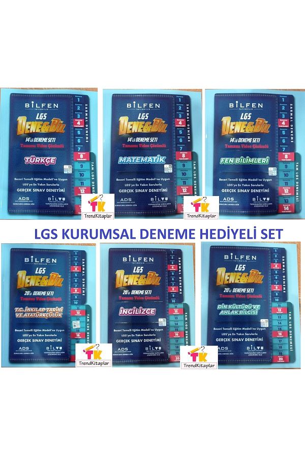Bilfen Yayıncılık Lgs 8. Sınıf Bilfen Denebil Matematik Türkçe Fen Inkılap Din Ing Deneme Yeni Baskı