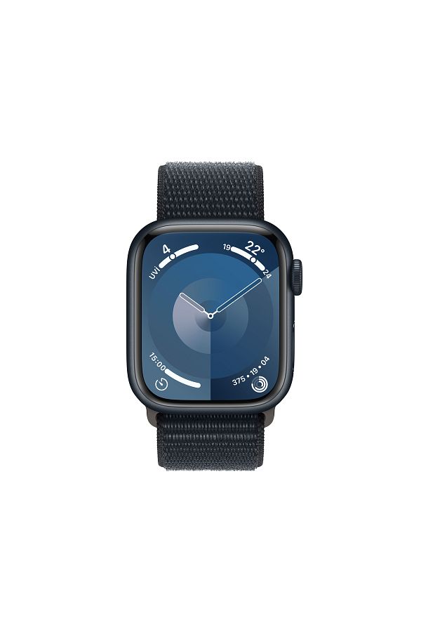 Apple Watch Series 9 GPS 41mm Gece Yarısı Alüminyum Kasa ve Gece Yarısı Spor Loop - Görsel 2
