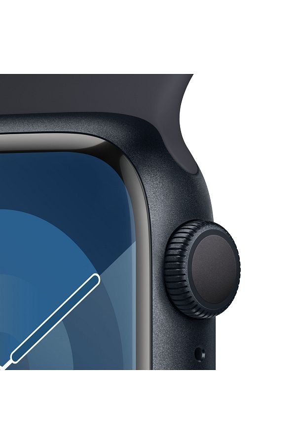 Apple Watch Series 9 GPS 41mm Gece Yarısı Alüminyum Kasa ve Gece Yarısı Spor Kordon - M/L - Görsel 2