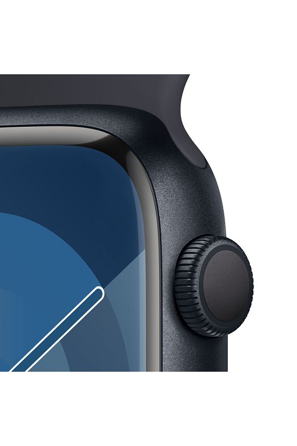 Apple Watch Series 9 GPS 45mm Gece Yarısı Alüminyum Kasa ve Gece Yarısı Spor Kordon - S/M - Görsel 3