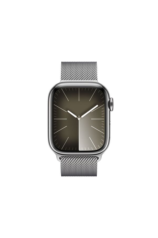 Apple Watch Series 9 GPS + Cellular 41mm Gümüş Paslanmaz Çelik Kasa ve Gümüş Milano Loop - Görsel 2