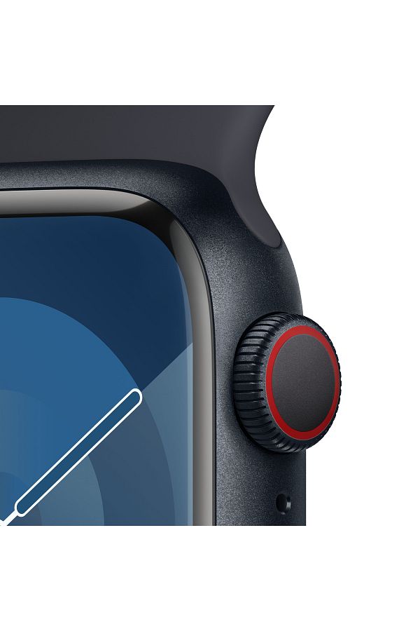 Apple Watch Series 9 GPS + Cellular 41mm Gece Yarısı Alüminyum Kasa ve Gece Yarısı Spor Kordon - M/L - Görsel 3