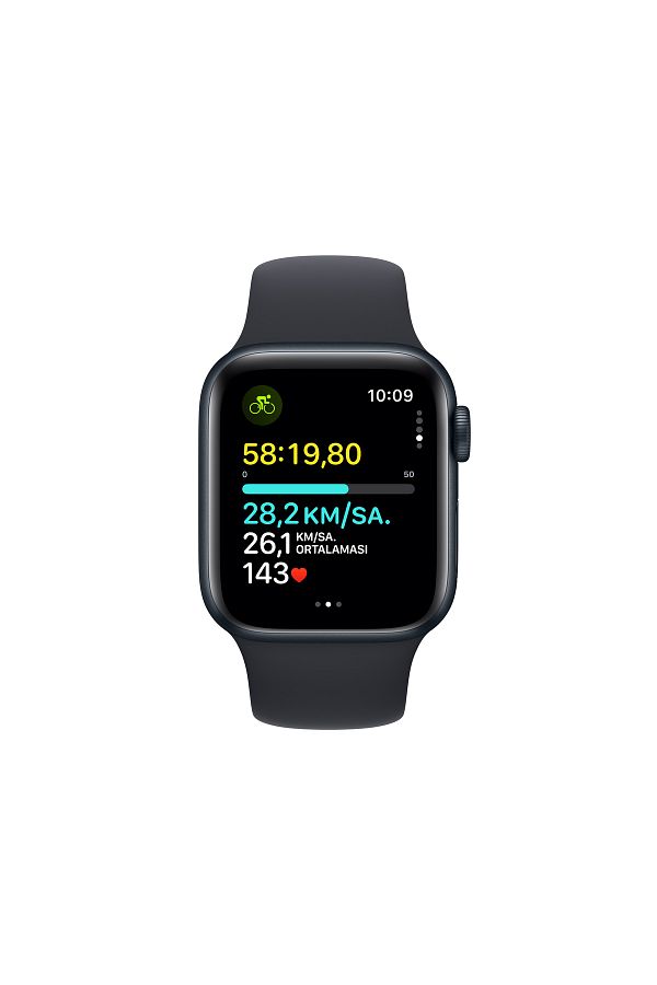 Apple Watch SE GPS 40mm Gece Yarısı Alüminyum Kasa ve Gece Yarısı Spor Kordon - M/L - Görsel 6