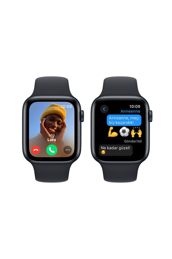 Apple Watch SE GPS 44mm Gece Yarısı Alüminyum Kasa ve Gece Yarısı Spor Kordon - M/L - Görsel 4