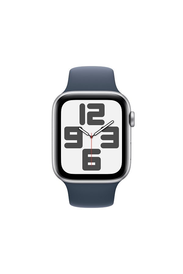 Apple Watch SE GPS 44mm Gümüş Alüminyum Kasa ve Fırtına Mavisi Spor Kordon - S/M - Görsel 2