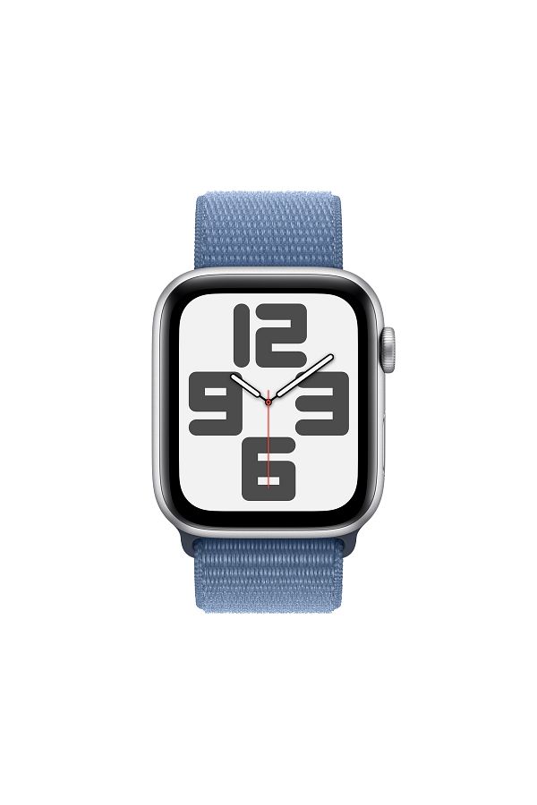 Apple Watch SE GPS 44mm Gümüş Alüminyum Kasa ve Buz Mavisi Spor Loop - Görsel 2