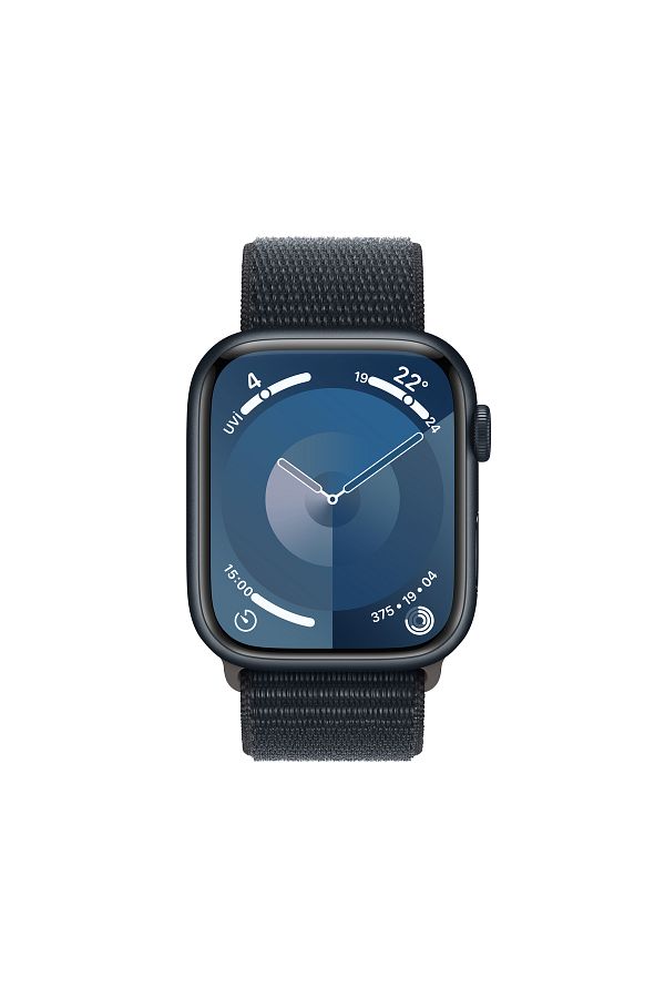 Apple Watch Series 9 GPS 45mm Gece Yarısı Alüminyum Kasa ve Gece Yarısı Spor Loop - Görsel 2