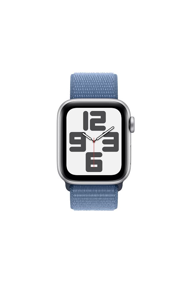 Apple Watch SE GPS + Cellular 40mm Gümüş Alüminyum Kasa ve Buz Mavisi Spor Loop - Görsel 2