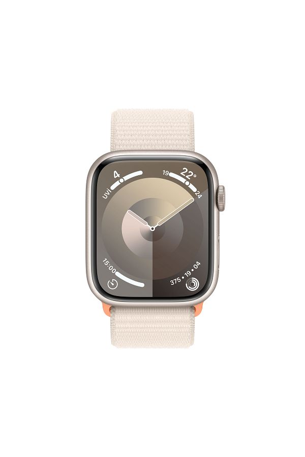 Apple Watch Series 9 GPS 45mm Yıldız Işığı Alüminyum Kasa ve Yıldız Işığı Spor Loop - Görsel 2