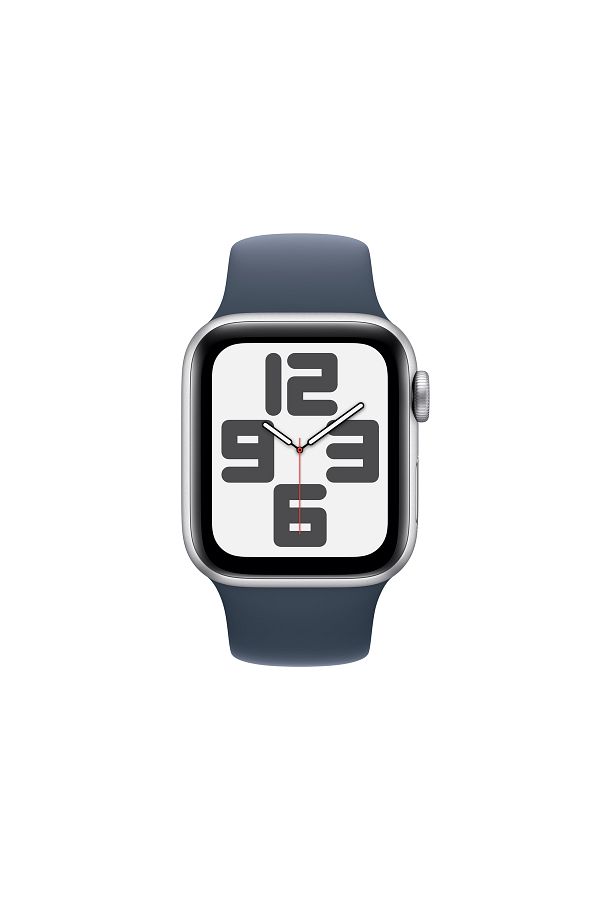 Apple Watch SE GPS 40mm Gümüş Alüminyum Kasa ve Fırtına Mavisi Spor Kordon - M/L - Görsel 2