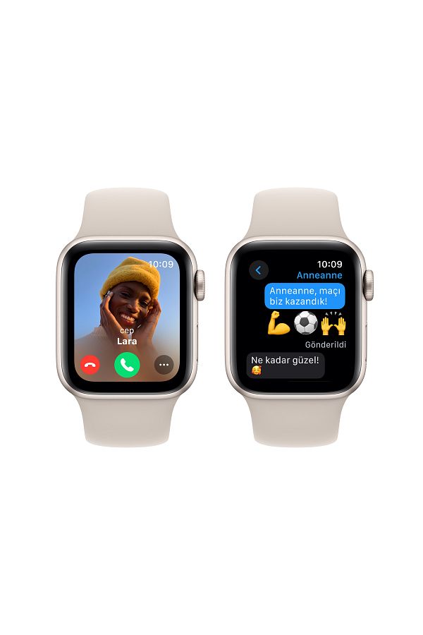 Apple Watch SE GPS 40mm Yıldız Işığı Alüminyum Kasa ve Yıldız Işığı Spor Kordon - M/L - Görsel 4