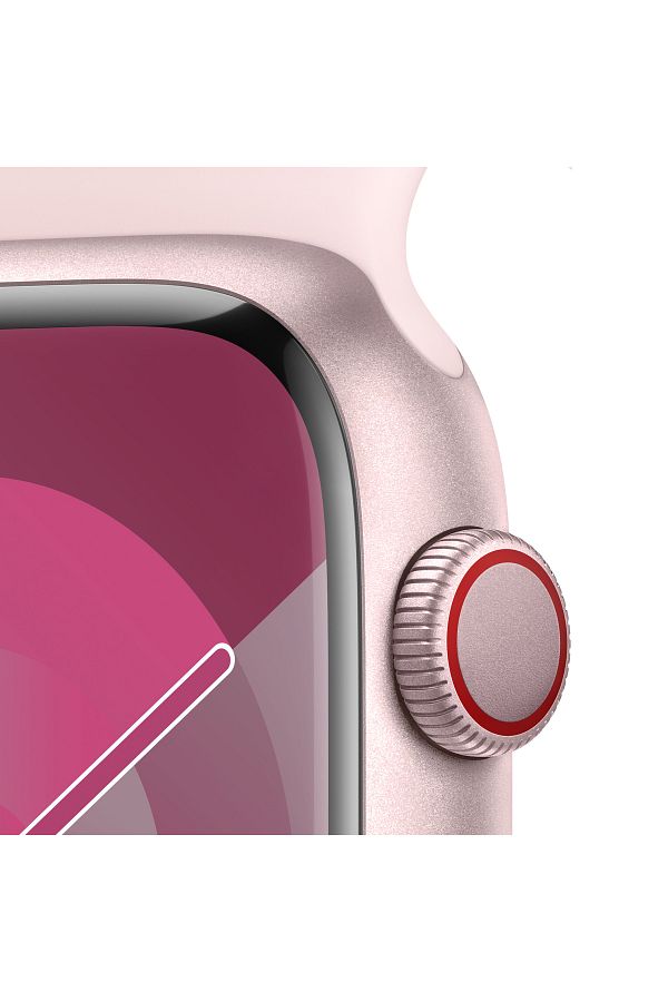 Apple Watch Series 9 GPS + Cellular 45mm Pembe Alüminyum Kasa ve Uçuk Pembe Spor Kordon - M/L - Görsel 3