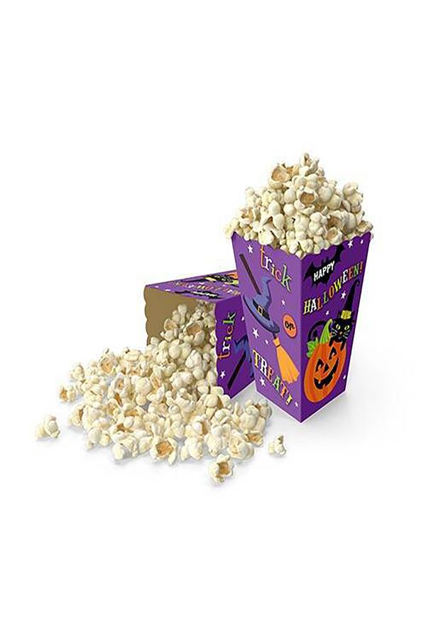 8'li Happy Halloween Parti Popcorn Mısır kutusu Cadılar Bayramı Mısır Kutusu Süsleme Dekor