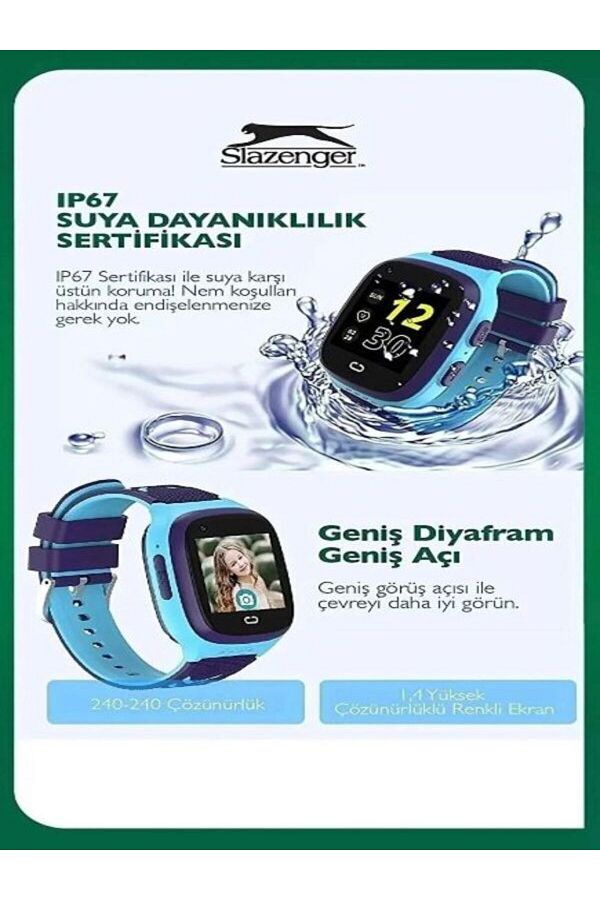 Slazenger AKILLI ÇOCUK SAATİ 4G SİM KARTI DESTEKLİ GÖRÜNTÜLÜ GÖRÜŞME ÖZELLİĞİ - Görsel 6