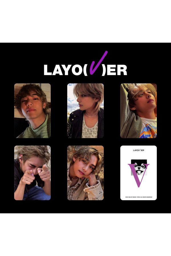 BTS V '' Layover '' Purple PC Set