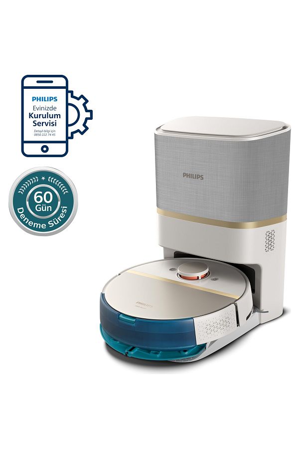 Philips 7000 Serisi Islak Ve Kuru Istasyonlu Robot Süpürge, Otomatik Boşaltma Istasyonlu, 5000 Pa , Wifili - Görsel 2