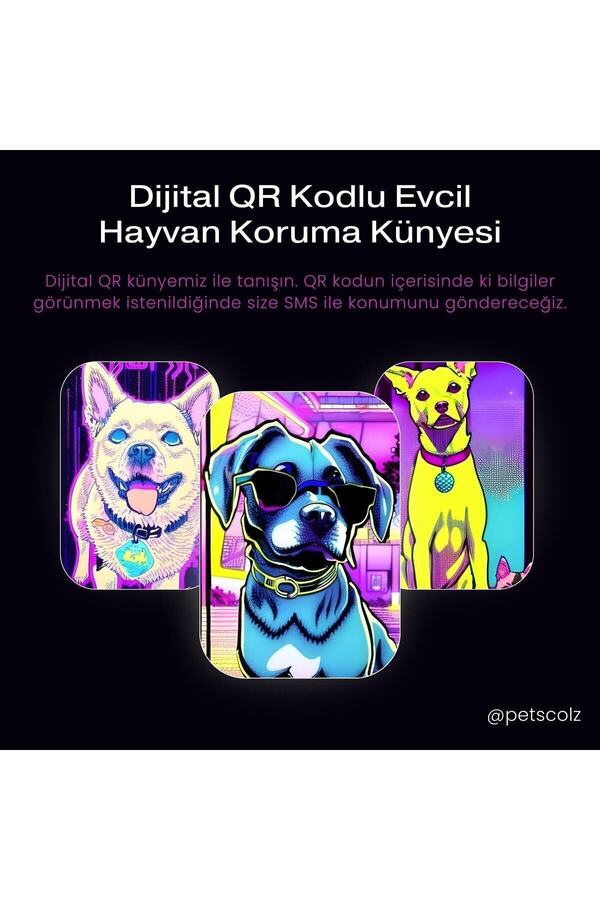 Petscolz Qr Tag - Konum Bildirimli Qr Kod Künye