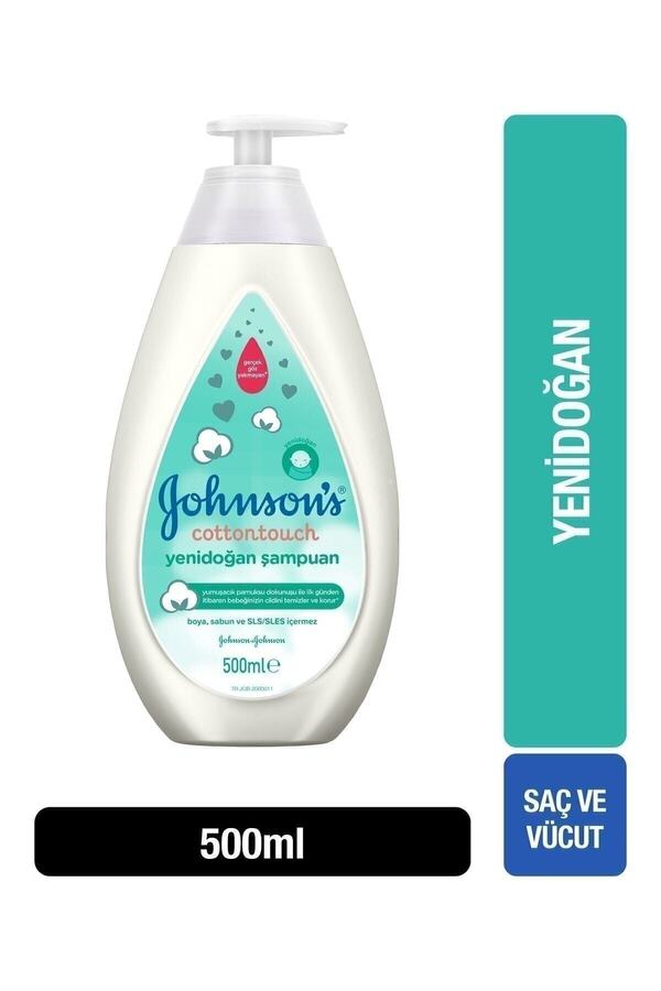 Cotton Touch Yenidoğan Saç & Vücut Şampuanı 500 ml_1