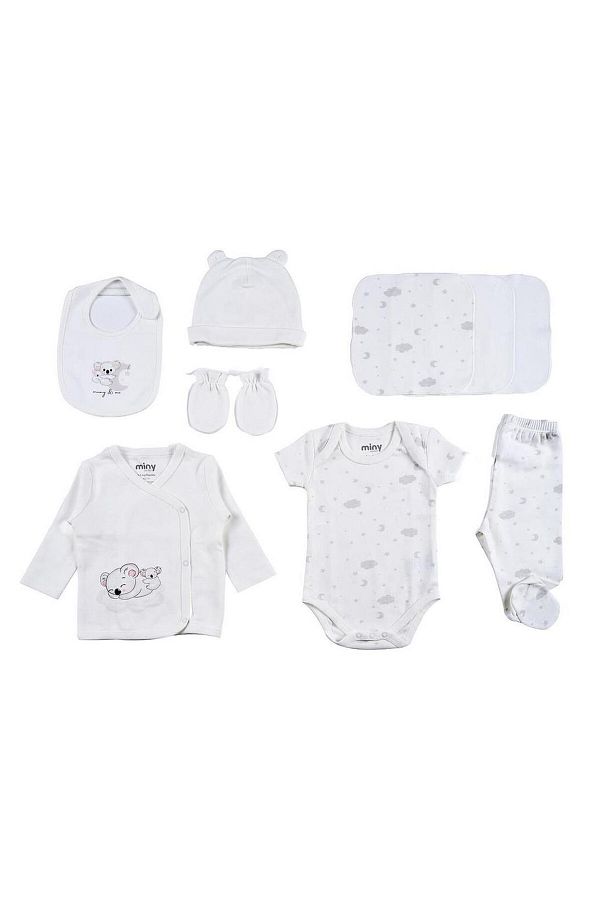 Minycenter Unisex 10'lu Bebek Hastane Çıkış Seti MNT23U501