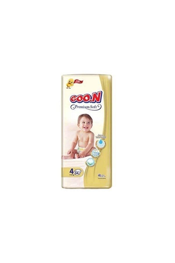 Goon Bebek Bezi Premium Jumbo 4 Beden 34 Adet 9 14 kg Gencerler