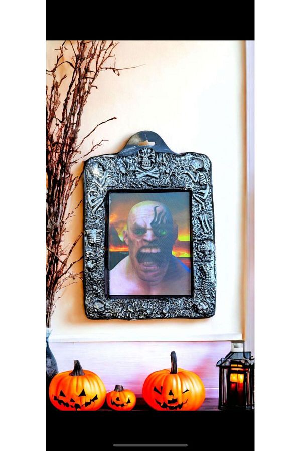 Halloween Mezar Taşı Model 3 boyutlu Oynar Fotoğraf Görselli Plastik Dekor Aksesuar