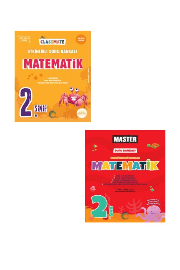 2. Sınıf Classmate Matematik Etkinlikli Soru Bankası + 2. Sınıf Master Matematik Soru Bankası