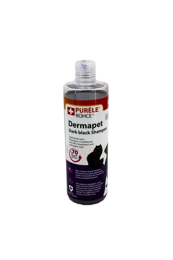Purele Dermapet Siyah Irk Kedi Ve Köpek İçin Dermatolojik Etkili Kremli Şampuan 450ml