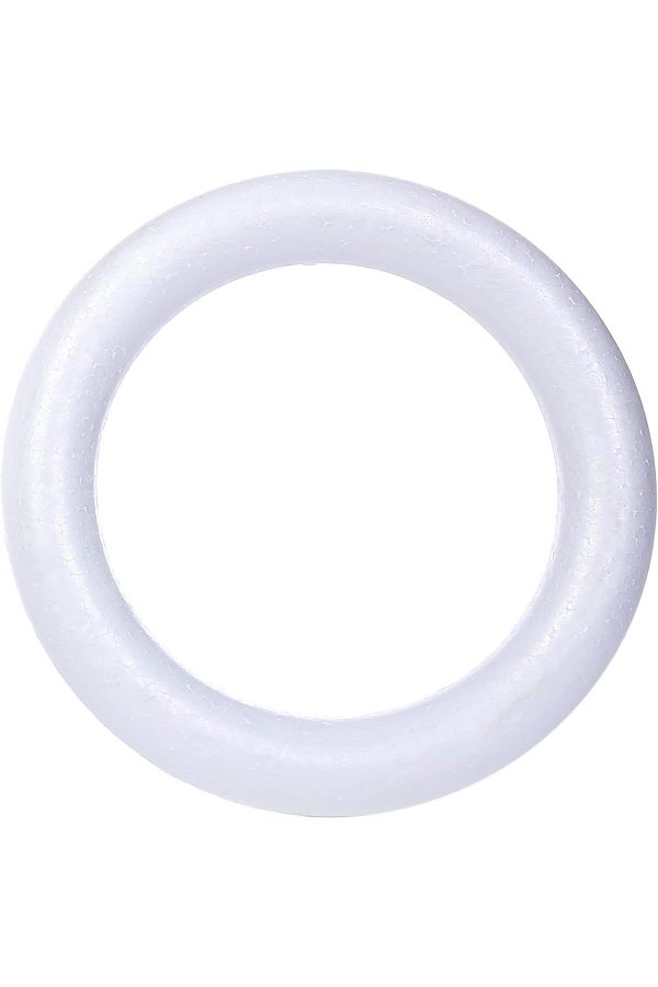 Strafor Halka Beyaz 20 CM 1 Adet Yuvarlak