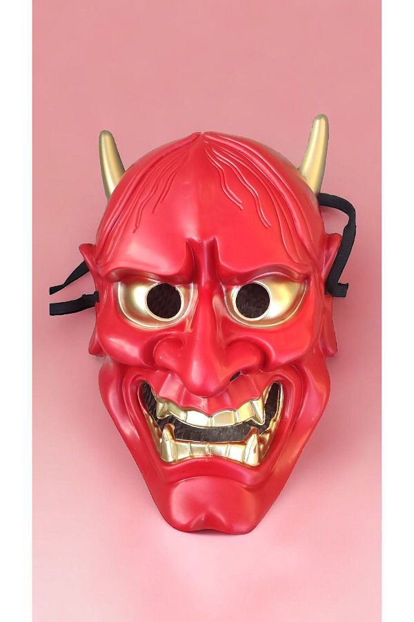 Halloween Şeytan Maskesi Plastik 1 Adet Cadılar Bayramı Korkunç Balo Maske