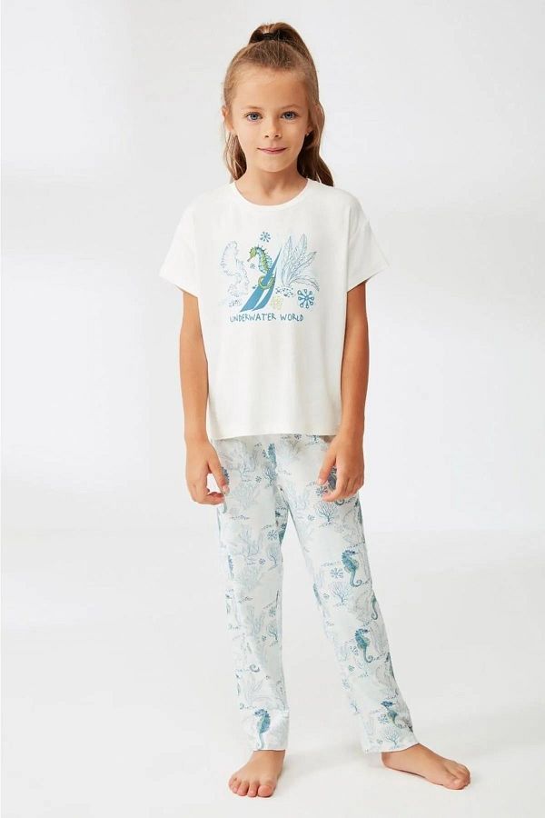 Pijama Takım Beyaz G330PJTK