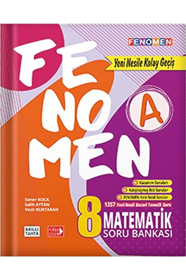 8. Sınıf LGS Matematik A Fenomen Soru Bankası / Salih Aytan / Fenomen Kitap / 9786257174497