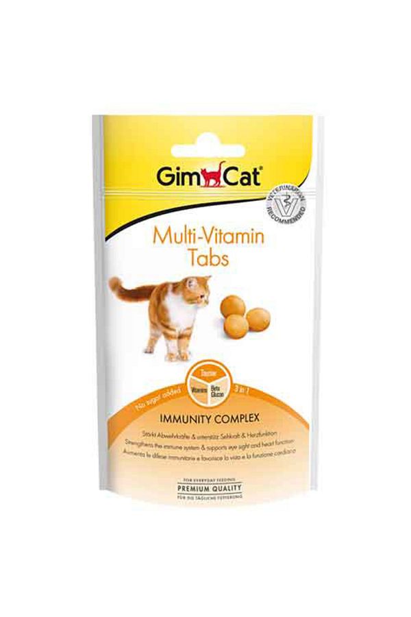 Gimcat Multi-Vitamin Tabs Kedi Ödül Tableti 40 Gr