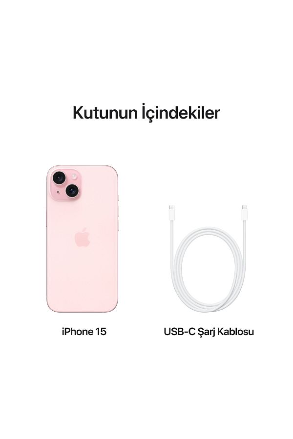 Apple iPhone 15 128 GB Pembe - Görsel 9