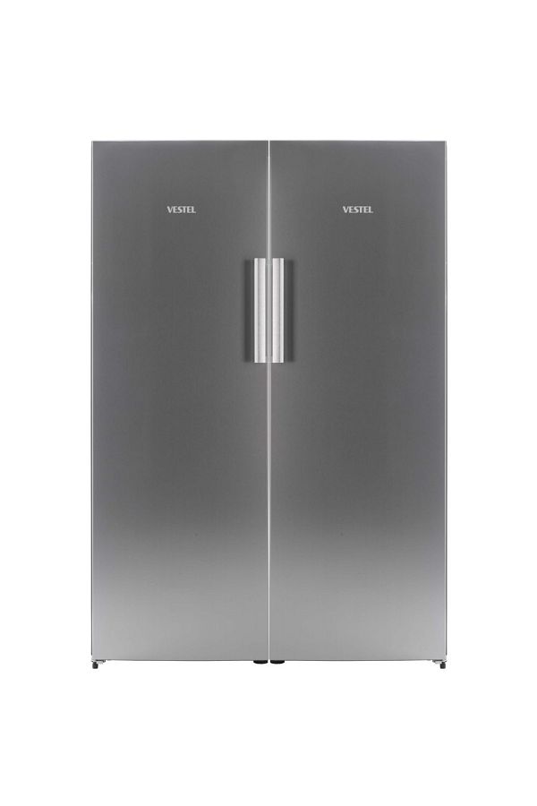 VESTEL 383lt Tek Kapılı Dondurucusuz Buzdolabı + 383lt 7 Bölmeli No-frost Dondurucu Buzdolabı Seti - Görsel 2