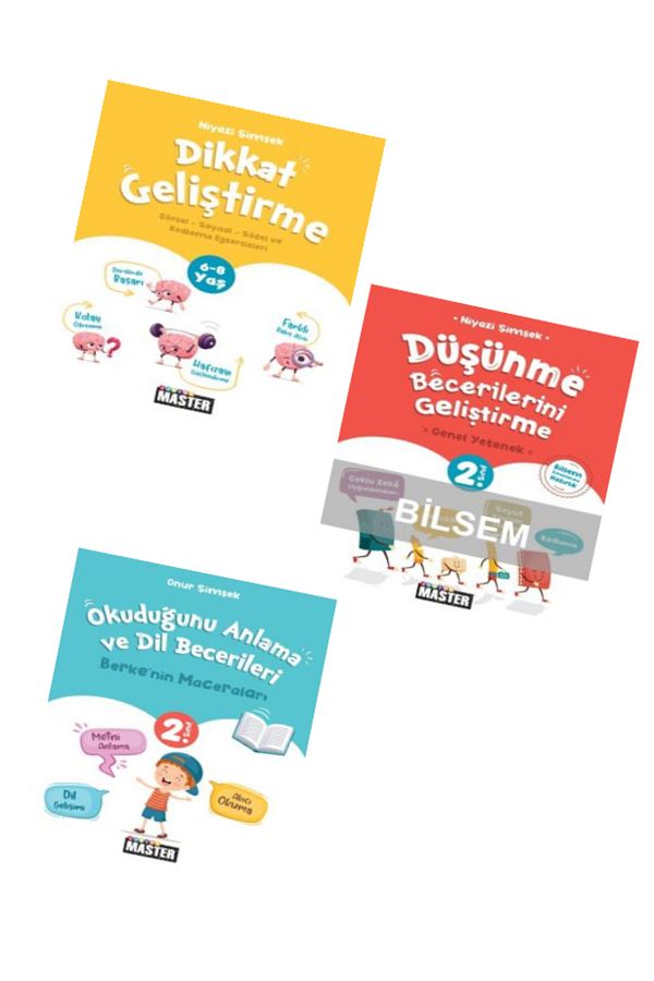 Okyanus Junior Master Düşünme Becerilerini Geliştirme+Dikkat Geliştirme+Master Okuduğunu Anlama