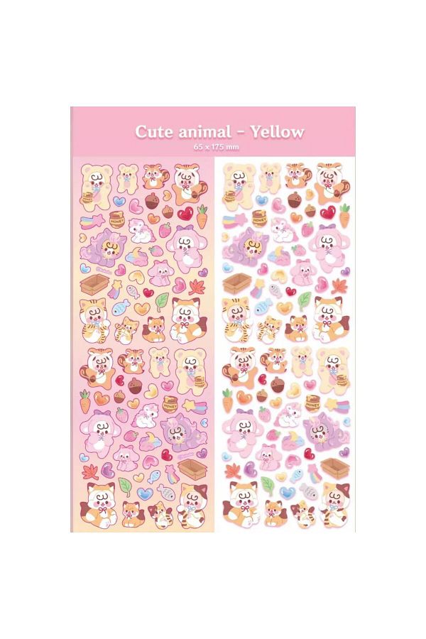 Cute Animal Dekoratif Süsleme Sticker 2