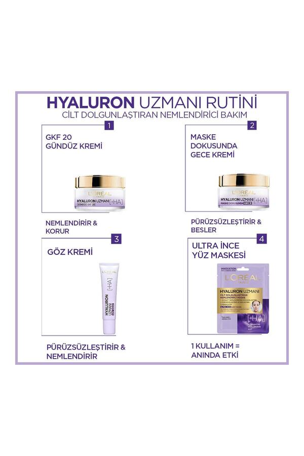 Hyaluron Uzmanı Cilt Dolgunlaştıran Nemlendirici Gündüz Kremi- Hyaluronik Asit_5