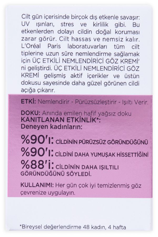 L’oréal Paris 3 Etkili Göz Bakım Kremi 15ml. Kozmetikexpo_4
