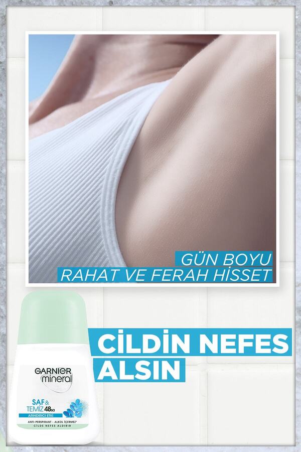 Mineral Saf ve Temiz Kadın Roll-On Deodorant 3600542035149_1